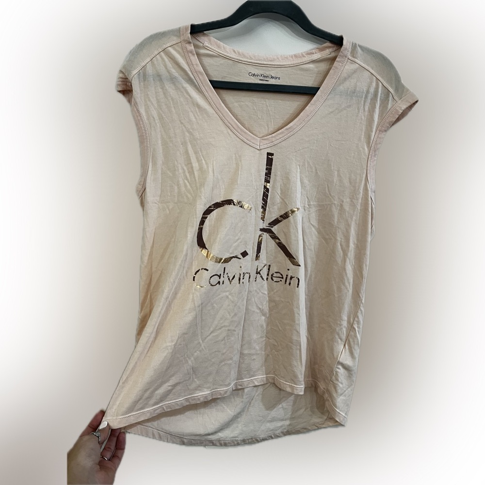Calvin Klein Jeans Cream Muscle Tee
